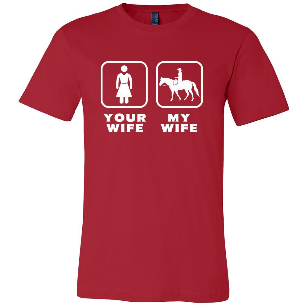 Horse Riding - Your wife My wife - Father's Day Hobby Shirt-T-shirt-Teelime | shirts-hoodies-mugs
