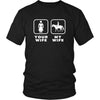 Horse Riding - Your wife My wife - Father's Day Hobby Shirt-T-shirt-Teelime | shirts-hoodies-mugs