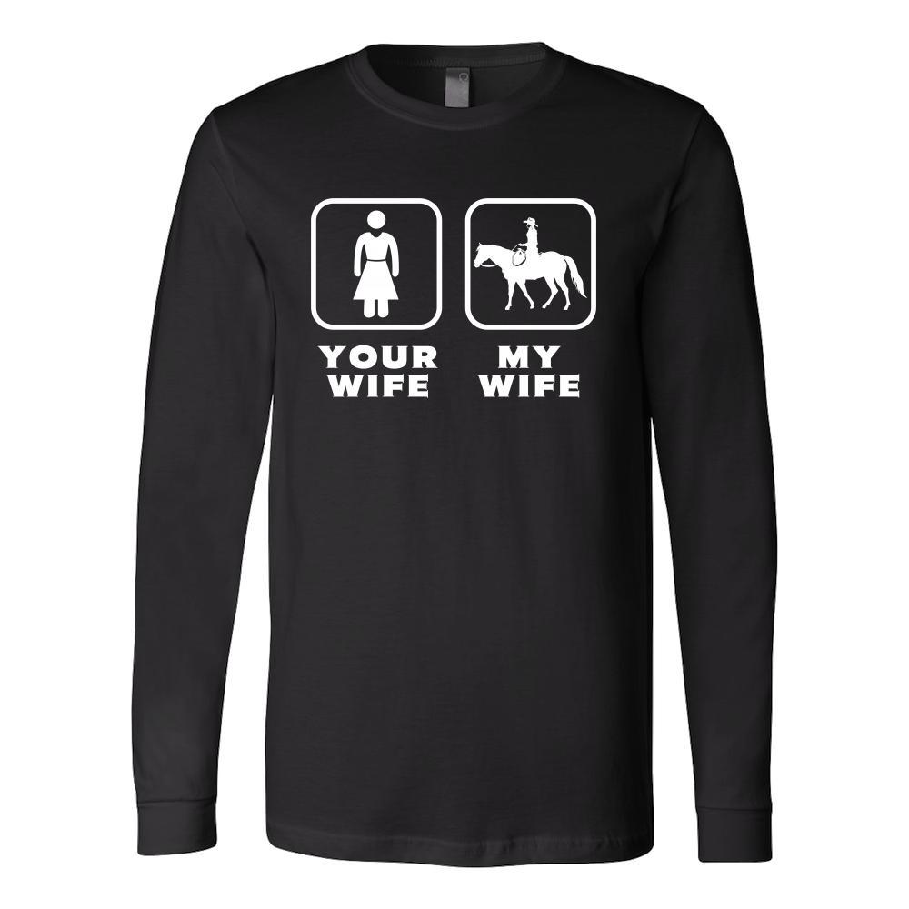 Horse Riding - Your wife My wife - Father's Day Hobby Shirt-T-shirt-Teelime | shirts-hoodies-mugs