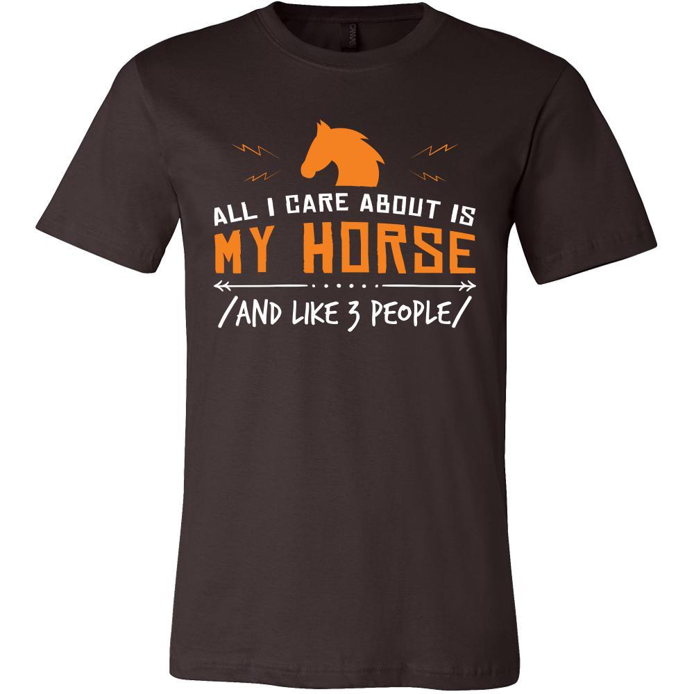 Horse Shirt - All I Care About - Animal Lover Gift-T-shirt-Teelime | shirts-hoodies-mugs