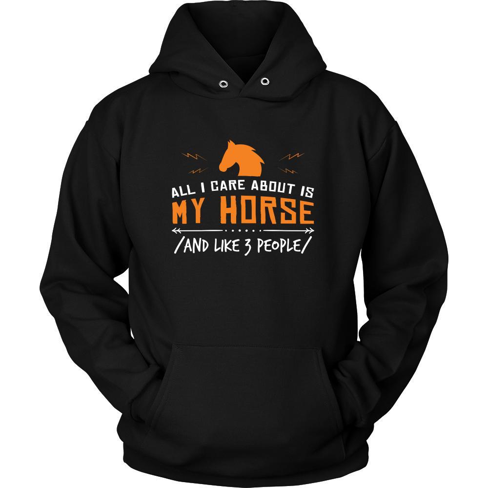 Horse Shirt - All I Care About - Animal Lover Gift-T-shirt-Teelime | shirts-hoodies-mugs