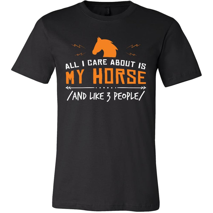 Horse Shirt - All I Care About - Animal Lover Gift-T-shirt-Teelime | shirts-hoodies-mugs