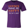 Horse Shirt - Horses Make Me Happy - Animal Lover Gift-T-shirt-Teelime | shirts-hoodies-mugs