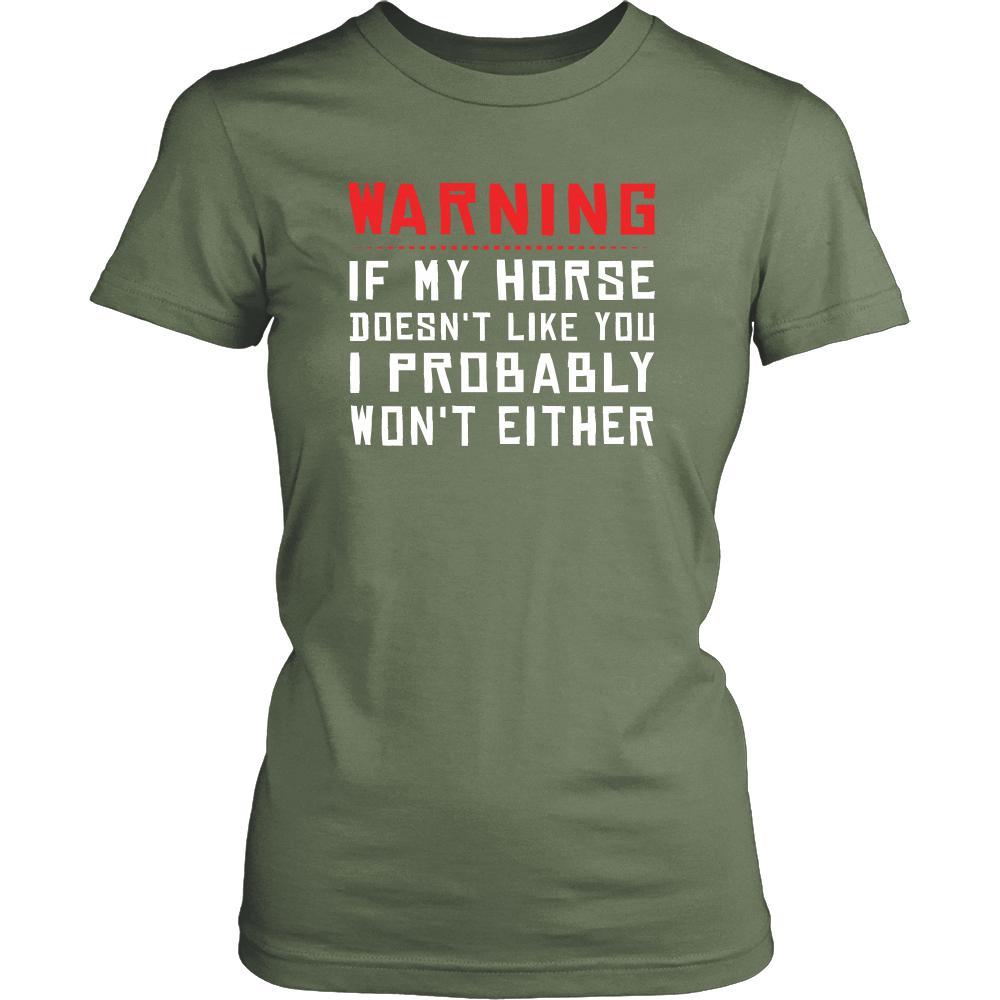 Horse Shirt - Warning - Animal Lover Gift-T-shirt-Teelime | shirts-hoodies-mugs