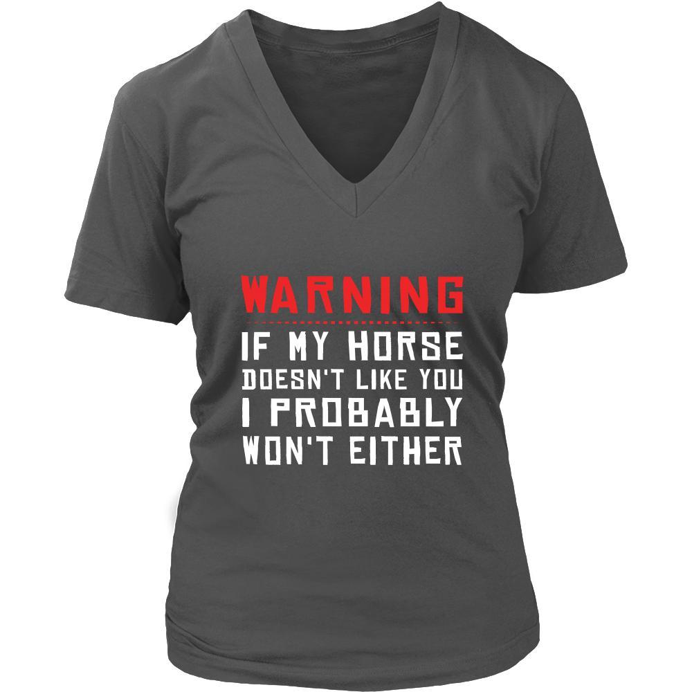 Horse Shirt - Warning - Animal Lover Gift-T-shirt-Teelime | shirts-hoodies-mugs