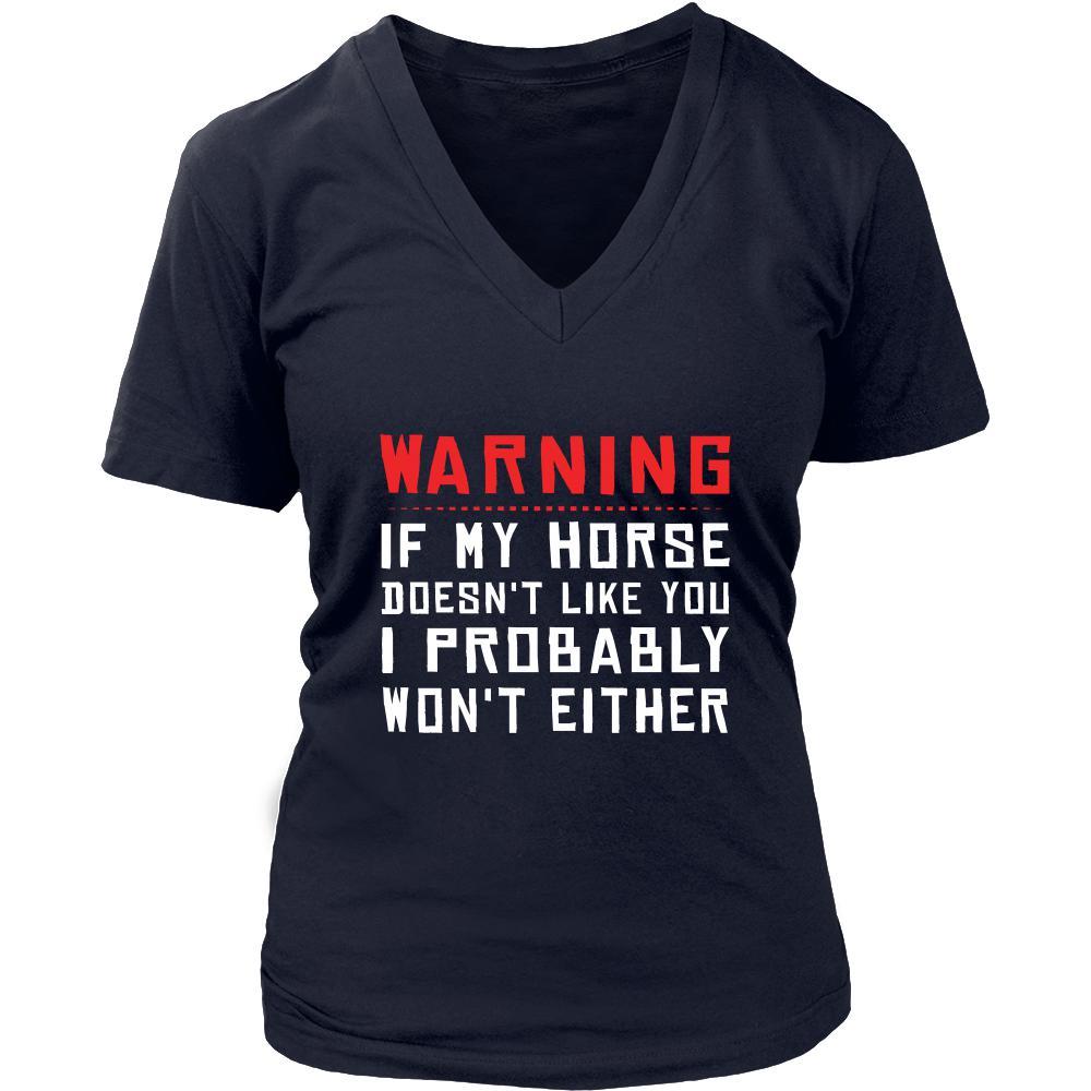 Horse Shirt - Warning - Animal Lover Gift-T-shirt-Teelime | shirts-hoodies-mugs