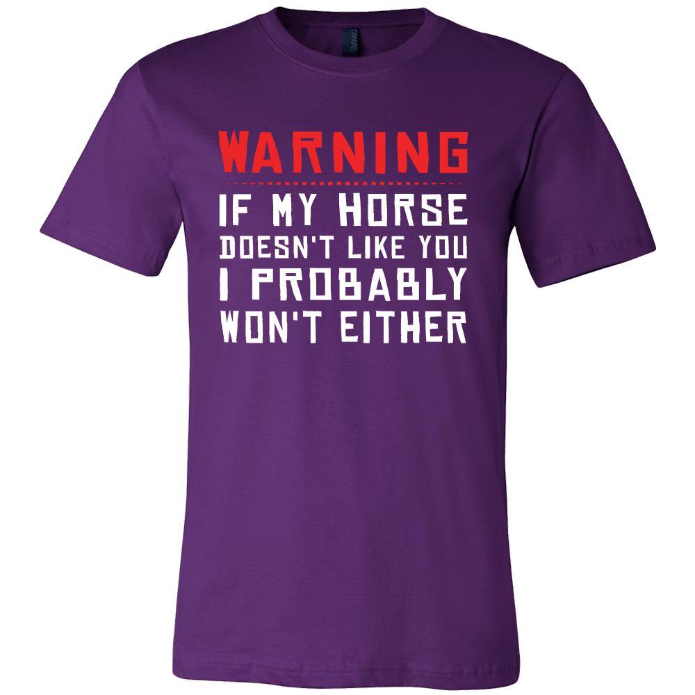 Horse Shirt - Warning - Animal Lover Gift-T-shirt-Teelime | shirts-hoodies-mugs