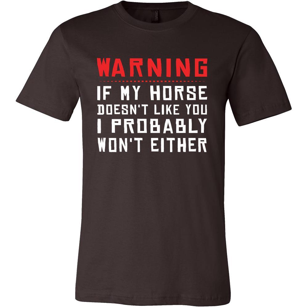 Horse Shirt - Warning - Animal Lover Gift-T-shirt-Teelime | shirts-hoodies-mugs