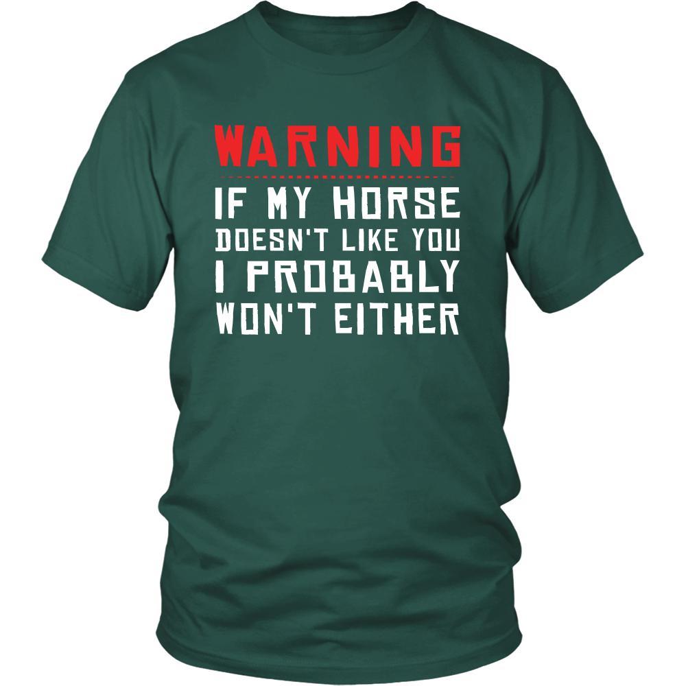 Horse Shirt - Warning - Animal Lover Gift-T-shirt-Teelime | shirts-hoodies-mugs