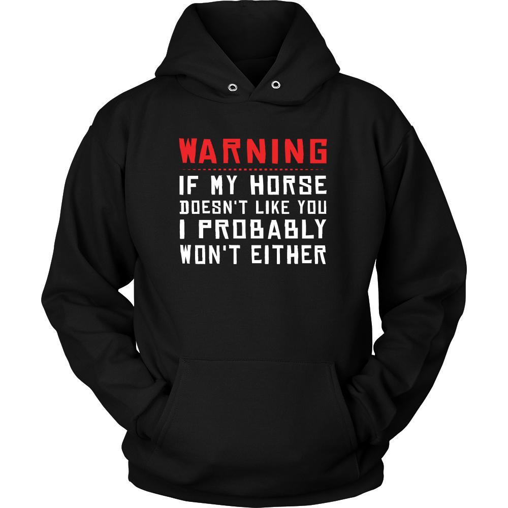 Horse Shirt - Warning - Animal Lover Gift-T-shirt-Teelime | shirts-hoodies-mugs