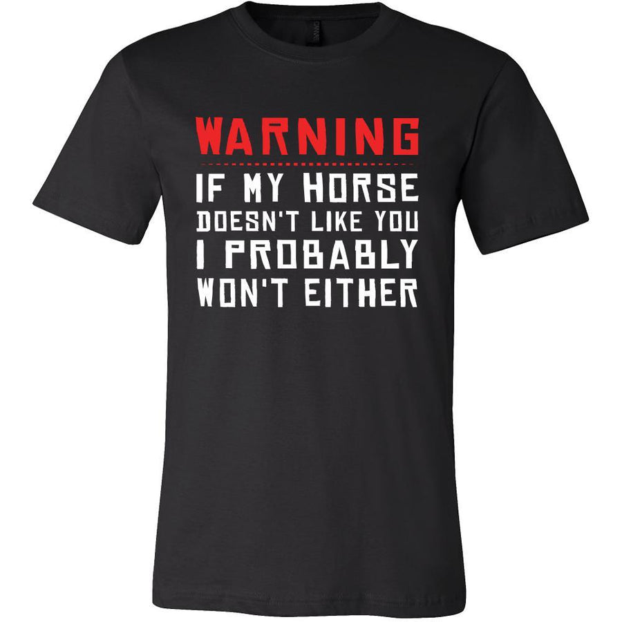 Horse Shirt - Warning - Animal Lover Gift-T-shirt-Teelime | shirts-hoodies-mugs