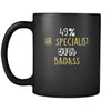 HR Specialist 49% HR Specialist 51% Badass 11oz Black Mug-Drinkware-Teelime | shirts-hoodies-mugs