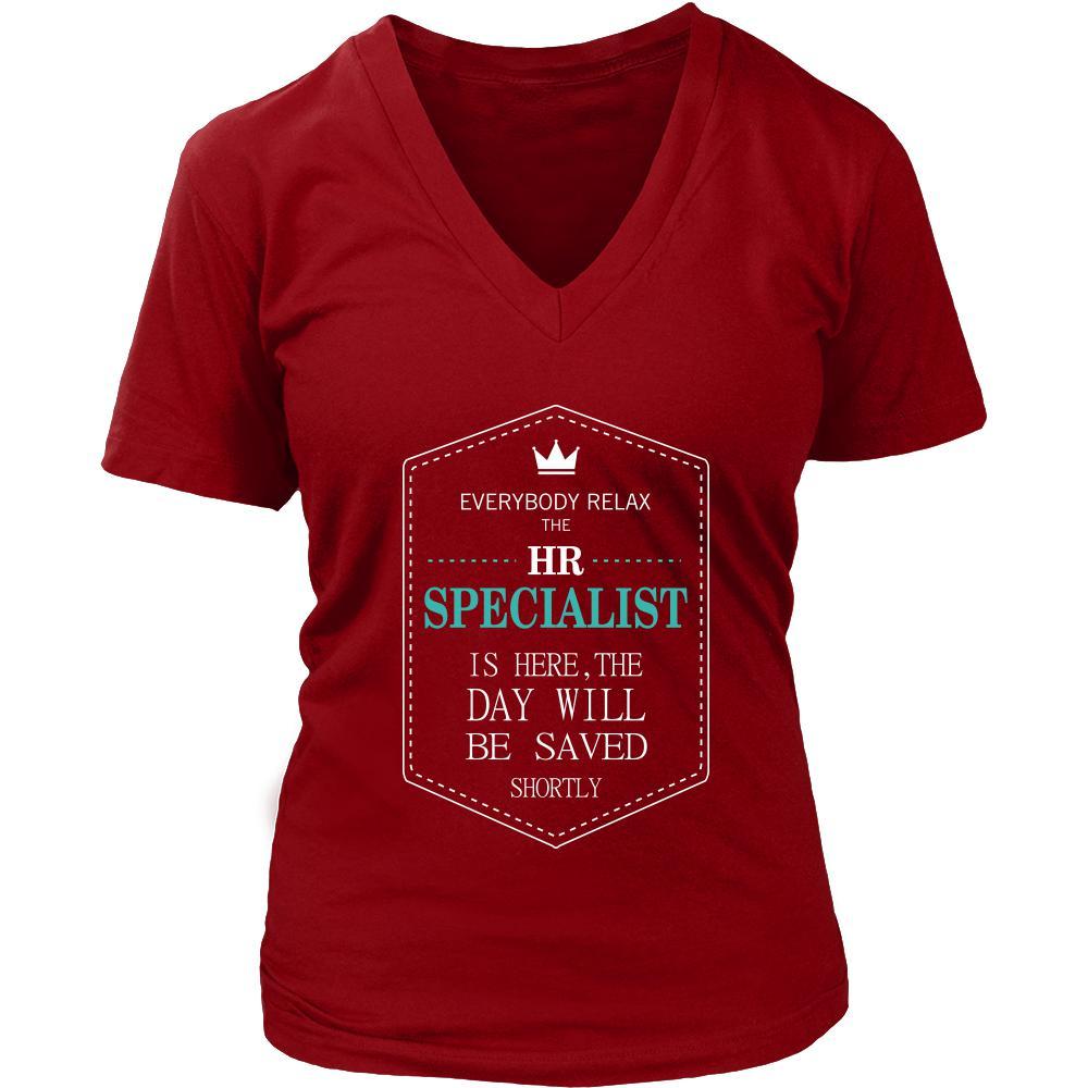 HR specialist Shirt - Everyone relax the HR specialist is here, the day will be save shortly - Profession Gift-T-shirt-Teelime | shirts-hoodies-mugs