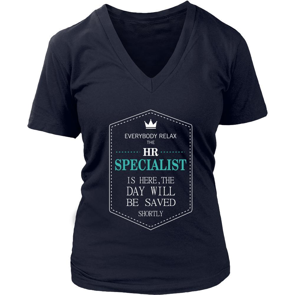 HR specialist Shirt - Everyone relax the HR specialist is here, the day will be save shortly - Profession Gift-T-shirt-Teelime | shirts-hoodies-mugs
