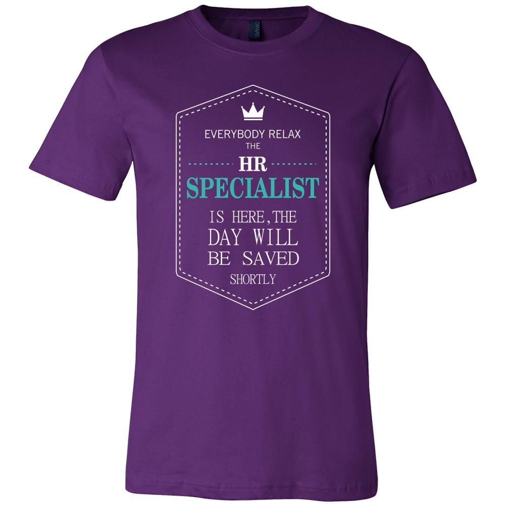 HR specialist Shirt - Everyone relax the HR specialist is here, the day will be save shortly - Profession Gift-T-shirt-Teelime | shirts-hoodies-mugs