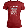 I play Piano because punching people is frowned upon T-shirt-T-shirt-Teelime | shirts-hoodies-mugs