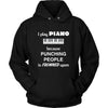 I play Piano because punching people is frowned upon T-shirt-T-shirt-Teelime | shirts-hoodies-mugs