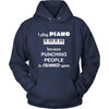 I play Piano because punching people is frowned upon T-shirt-T-shirt-Teelime | shirts-hoodies-mugs