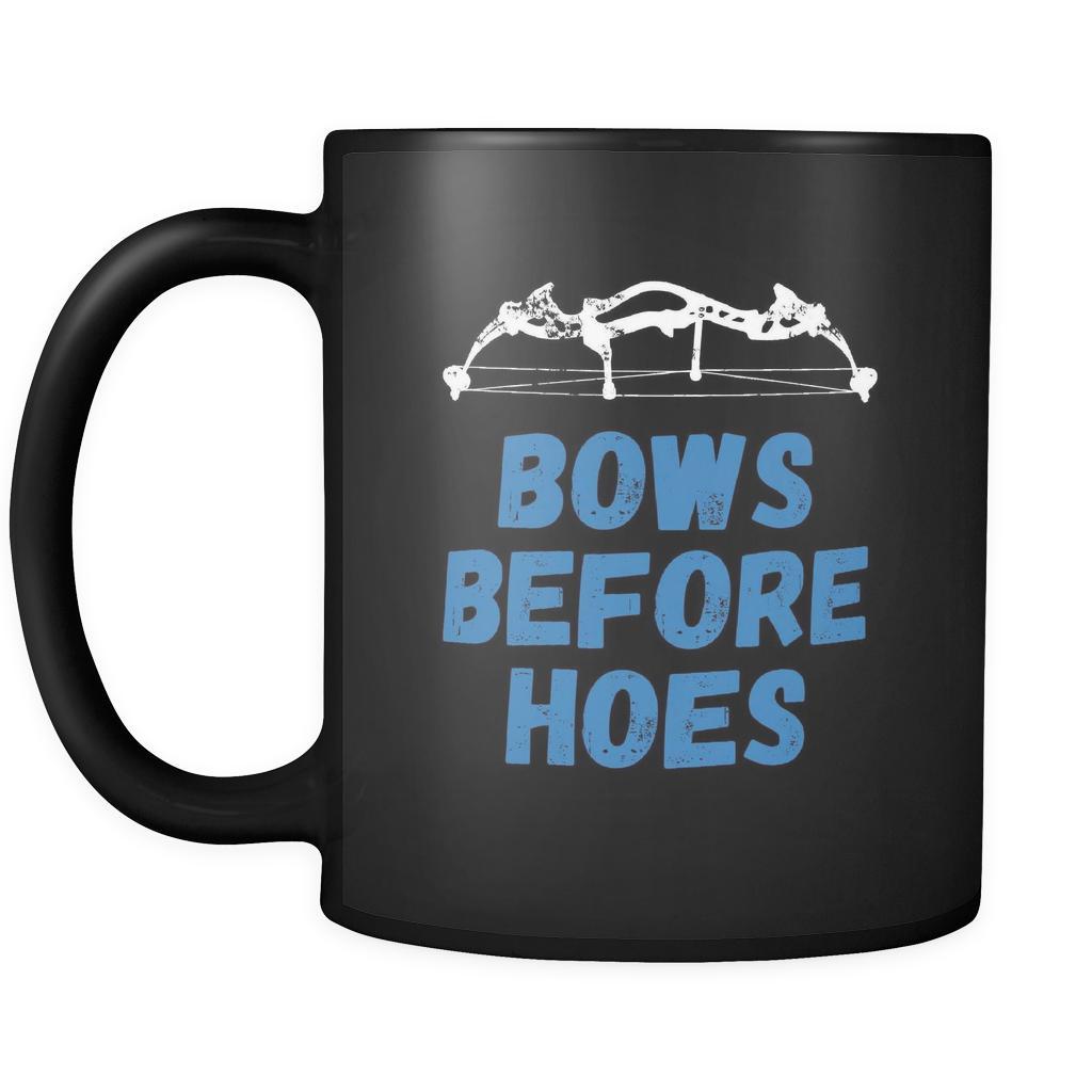 Hunting Bows before hoes 11oz Black Mug