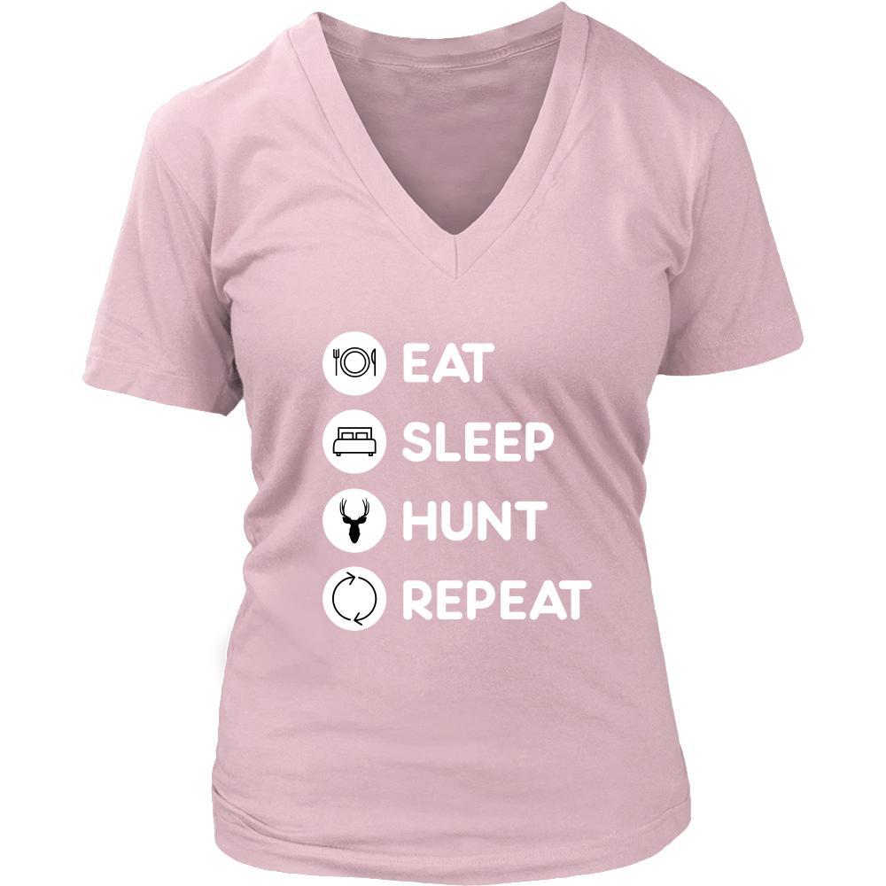 Hunting - Eat Sleep Hunt Repeat - Hunting Hobby Shirt-T-shirt-Teelime | shirts-hoodies-mugs