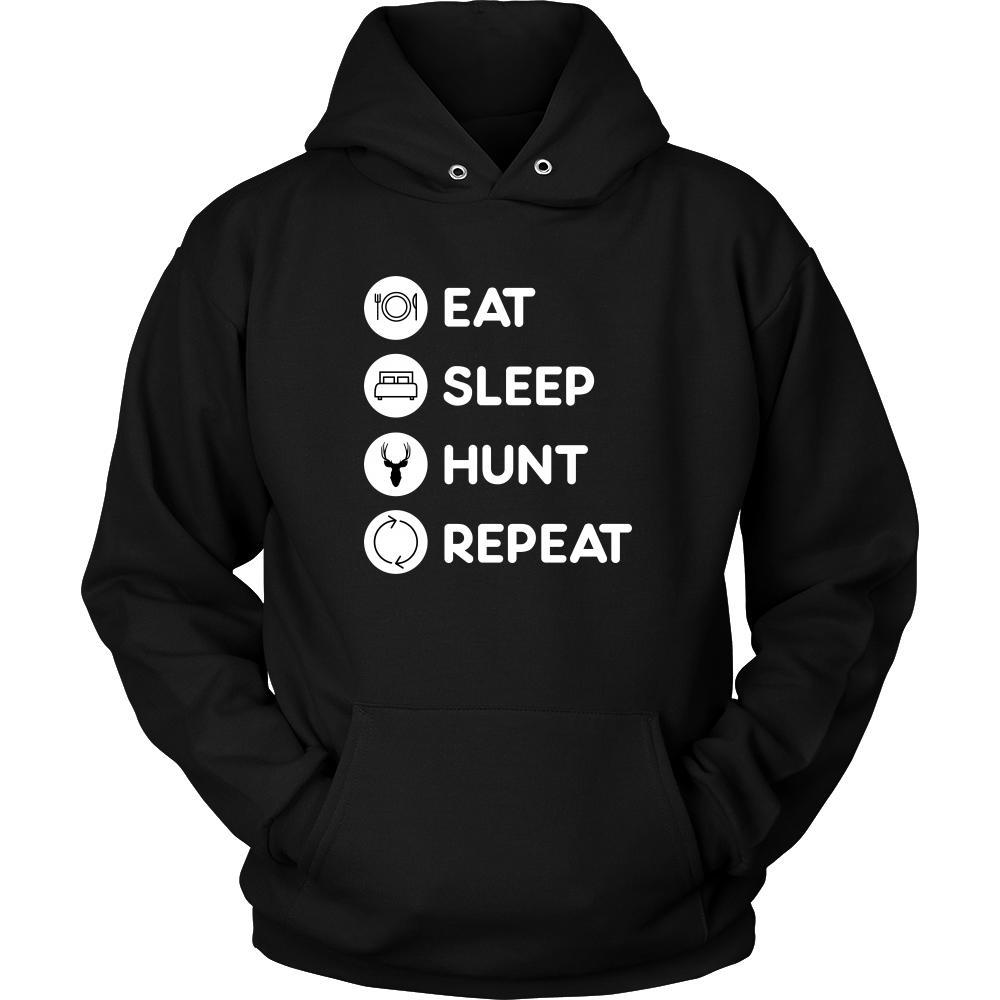 Hunting - Eat Sleep Hunt Repeat - Hunting Hobby Shirt-T-shirt-Teelime | shirts-hoodies-mugs