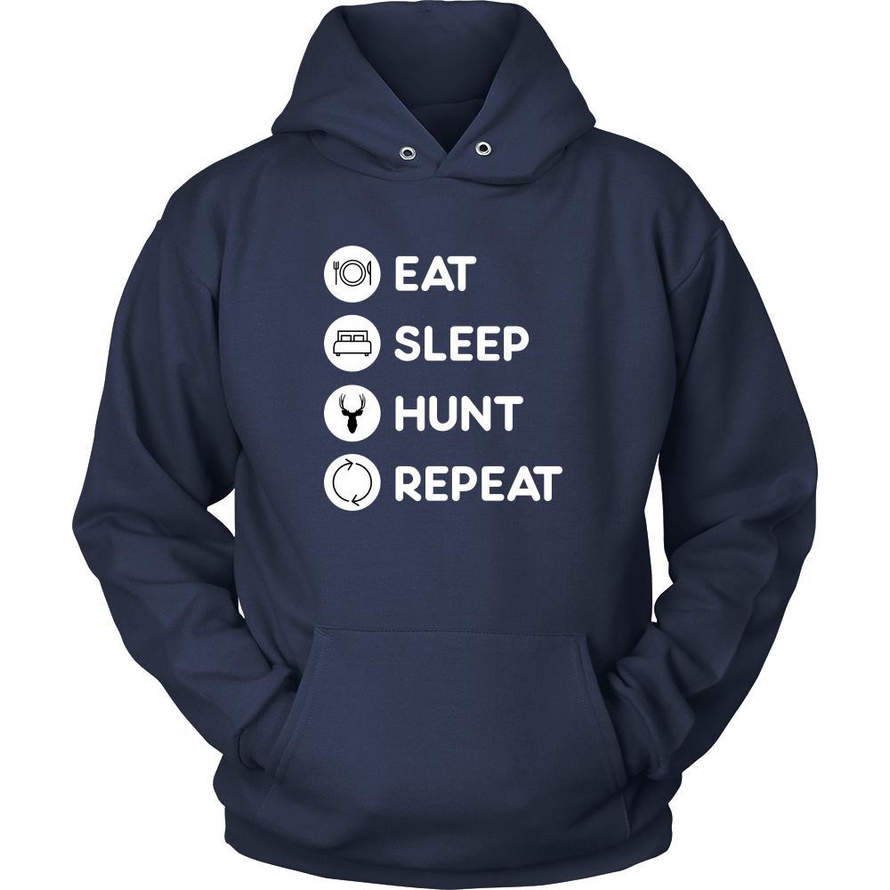 Hunting - Eat Sleep Hunt Repeat - Hunting Hobby Shirt-T-shirt-Teelime | shirts-hoodies-mugs