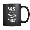 Hunting I don't wear bows I shoot them 11oz Black Mug-Drinkware-Teelime | shirts-hoodies-mugs