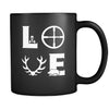 Hunting - LOVE Hunting - 11oz Black Mug-Drinkware-Teelime | shirts-hoodies-mugs