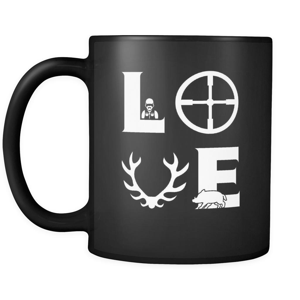 Hunting - LOVE Hunting  - 11oz Black Mug
