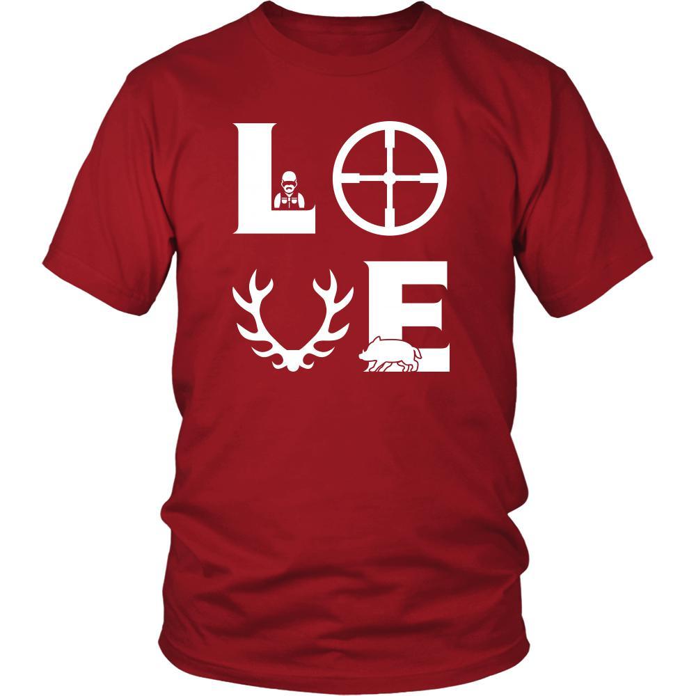 Hunting - LOVE Hunting - Hunter Hobby Shirt-T-shirt-Teelime | shirts-hoodies-mugs