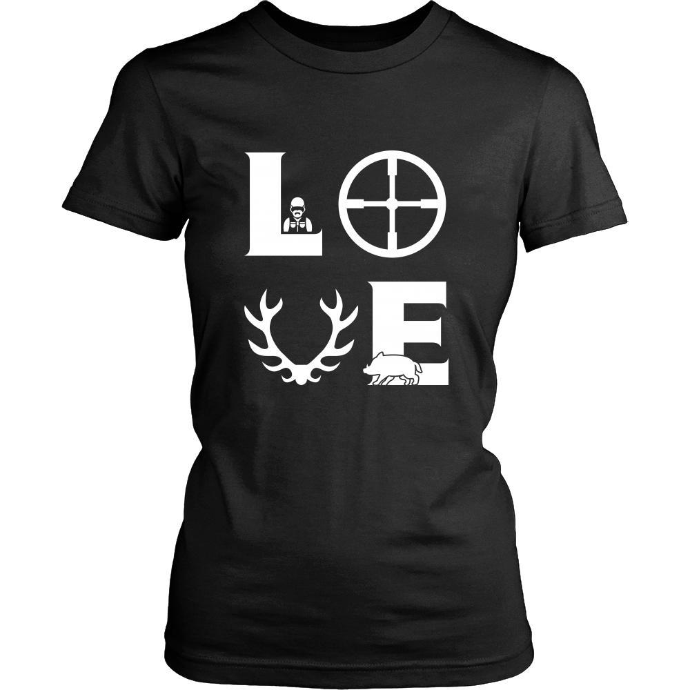 Hunting - LOVE Hunting - Hunter Hobby Shirt-T-shirt-Teelime | shirts-hoodies-mugs
