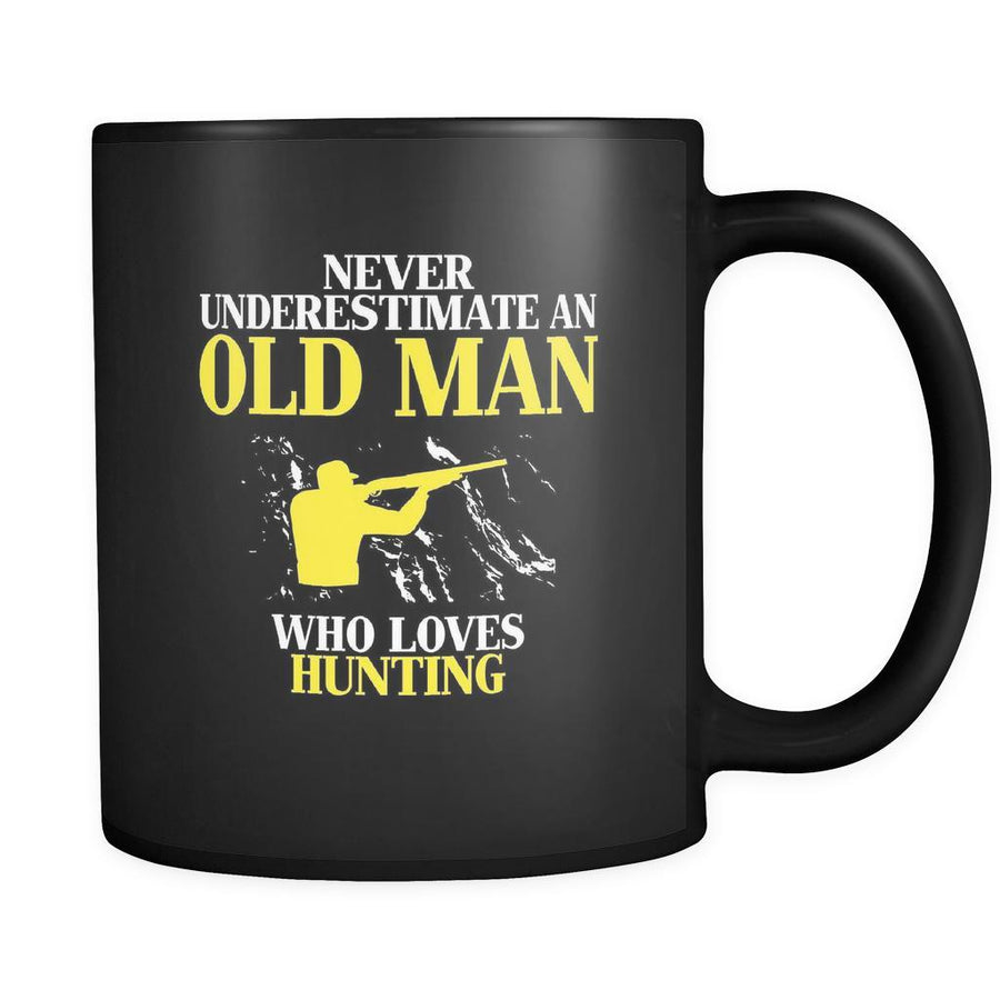 Hunting Never underestimate an old man who loves hunting 11oz Black Mug-Drinkware-Teelime | shirts-hoodies-mugs