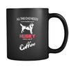 Husky All this Dad needs is his Husky and a cup of coffee 11oz Black Mug-Drinkware-Teelime | shirts-hoodies-mugs