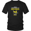 Husky Shirt - Never underestimate an old man with a Husky Grandfather Dog Gift-T-shirt-Teelime | shirts-hoodies-mugs
