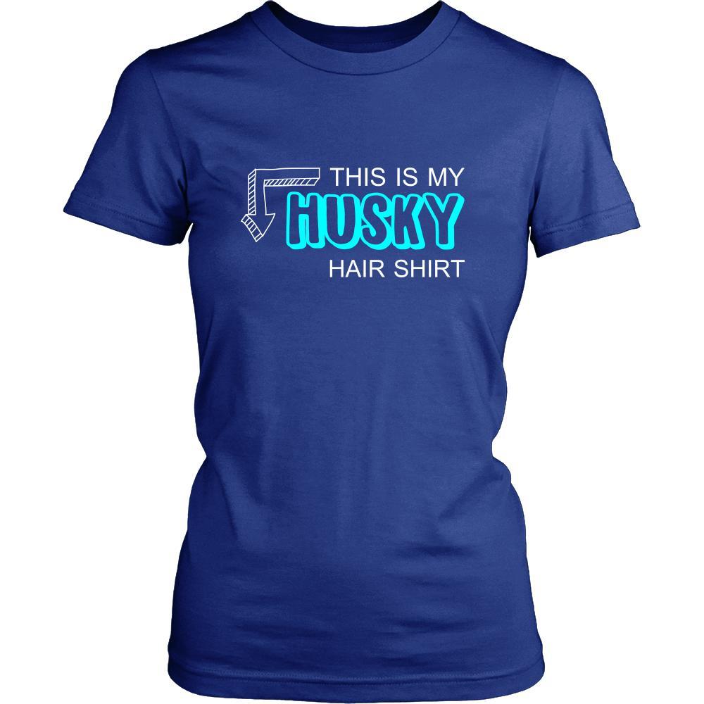 Husky Shirt - This is my Husky hair shirt - Dog Lover Gift-T-shirt-Teelime | shirts-hoodies-mugs