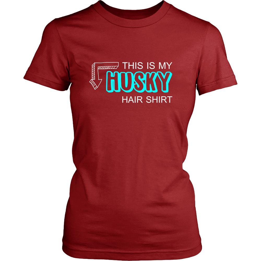 Husky Shirt - This is my Husky hair shirt - Dog Lover Gift-T-shirt-Teelime | shirts-hoodies-mugs