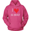 Ice Hockey hoodie - I Love Ice Hockey - Sport apparel Gift-T-shirt-Teelime | shirts-hoodies-mugs