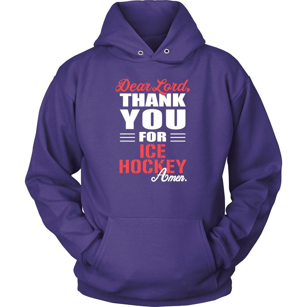Ice Hockey Shirt - Dear Lord, thank you for Ice Hockey Amen- Sport-T-shirt-Teelime | shirts-hoodies-mugs