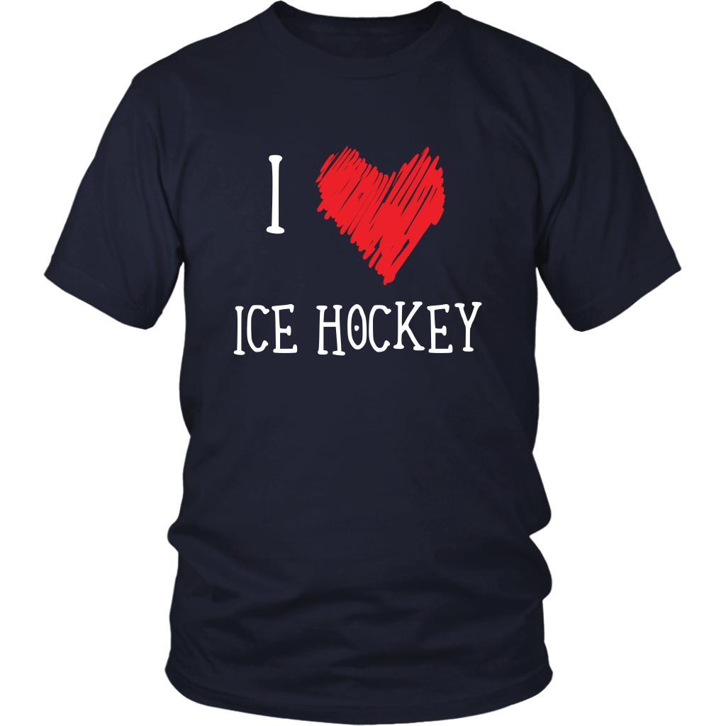 Ice Hockey t-shirt - Love Ice Hockey - Sport apparel Gift-T-shirt-Teelime | shirts-hoodies-mugs