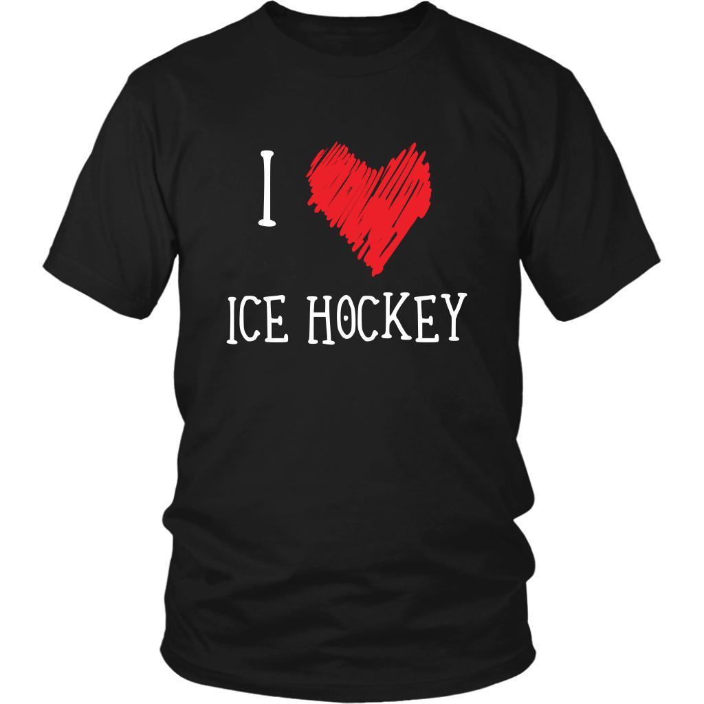 Ice Hockey t-shirt - Love Ice Hockey - Sport apparel Gift-T-shirt-Teelime | shirts-hoodies-mugs