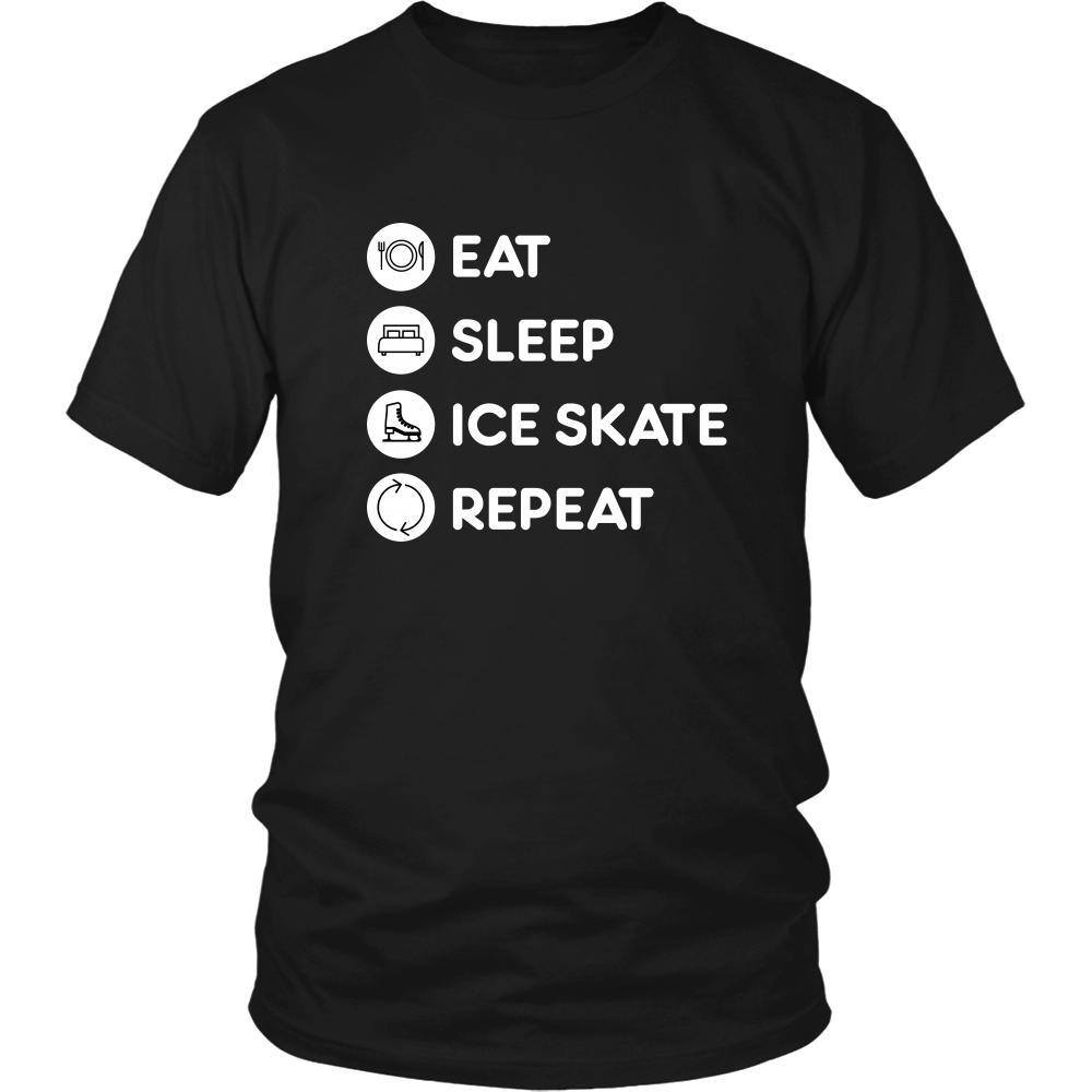 Ice skating - Eat Sleep Ice skate Repeat - Ice skating Hobby Shirt-T-shirt-Teelime | shirts-hoodies-mugs