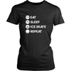 Ice skating - Eat Sleep Ice skate Repeat - Ice skating Hobby Shirt-T-shirt-Teelime | shirts-hoodies-mugs