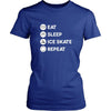 Ice skating - Eat Sleep Ice skate Repeat - Ice skating Hobby Shirt-T-shirt-Teelime | shirts-hoodies-mugs