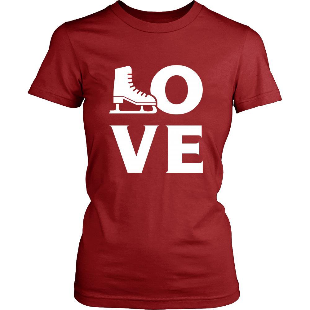 Ice skating - LOVE Ice skating - Skate Hobby Shirt-T-shirt-Teelime | shirts-hoodies-mugs