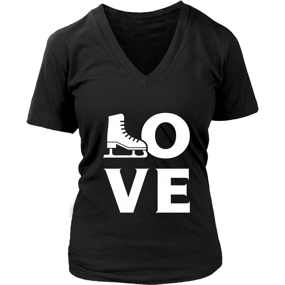 Ice skating - LOVE Ice skating - Skate Hobby Shirt-T-shirt-Teelime | shirts-hoodies-mugs