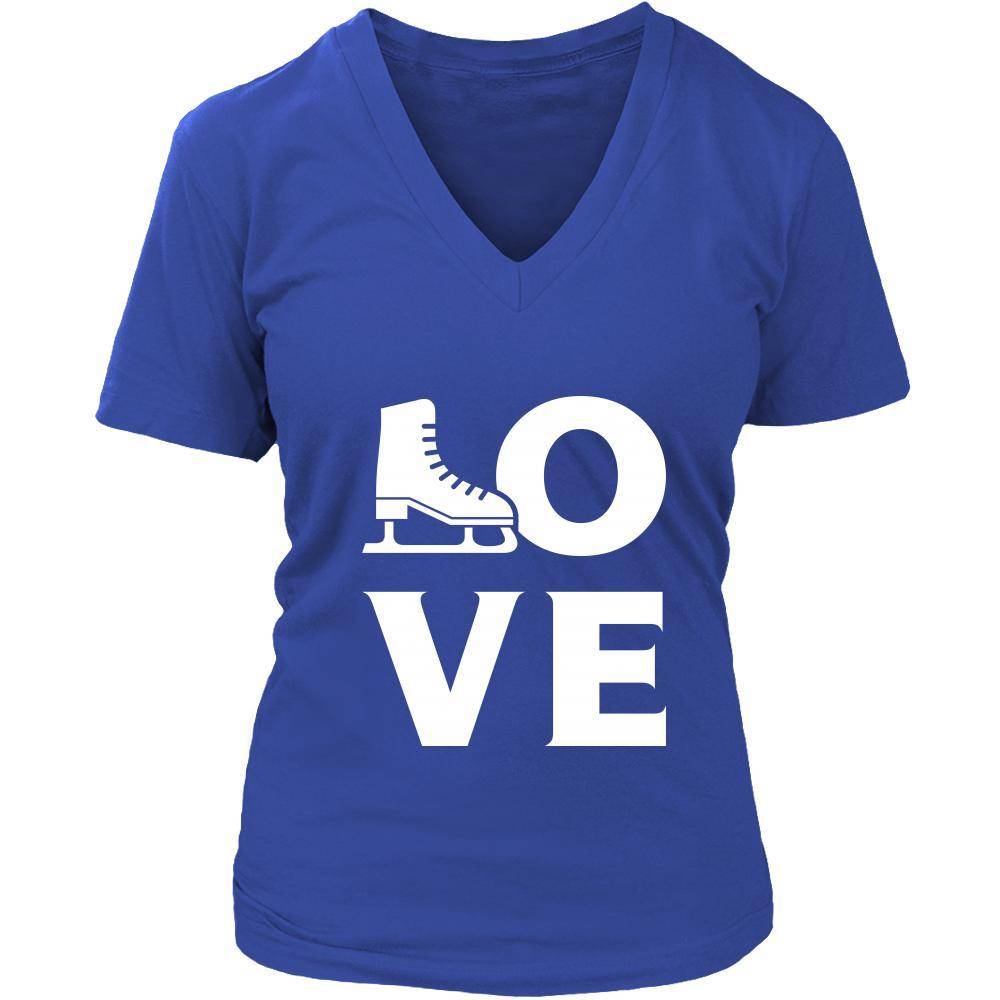 Ice skating - LOVE Ice skating - Skate Hobby Shirt-T-shirt-Teelime | shirts-hoodies-mugs
