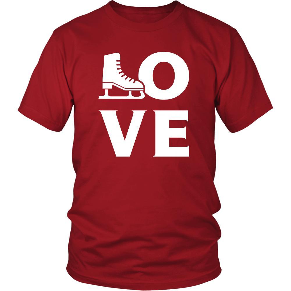 Ice skating - LOVE Ice skating - Skate Hobby Shirt-T-shirt-Teelime | shirts-hoodies-mugs