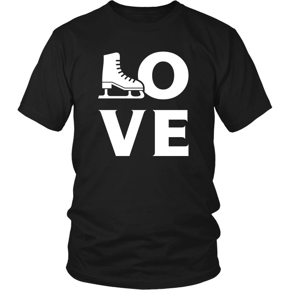 Ice skating - LOVE Ice skating - Skate Hobby Shirt-T-shirt-Teelime | shirts-hoodies-mugs