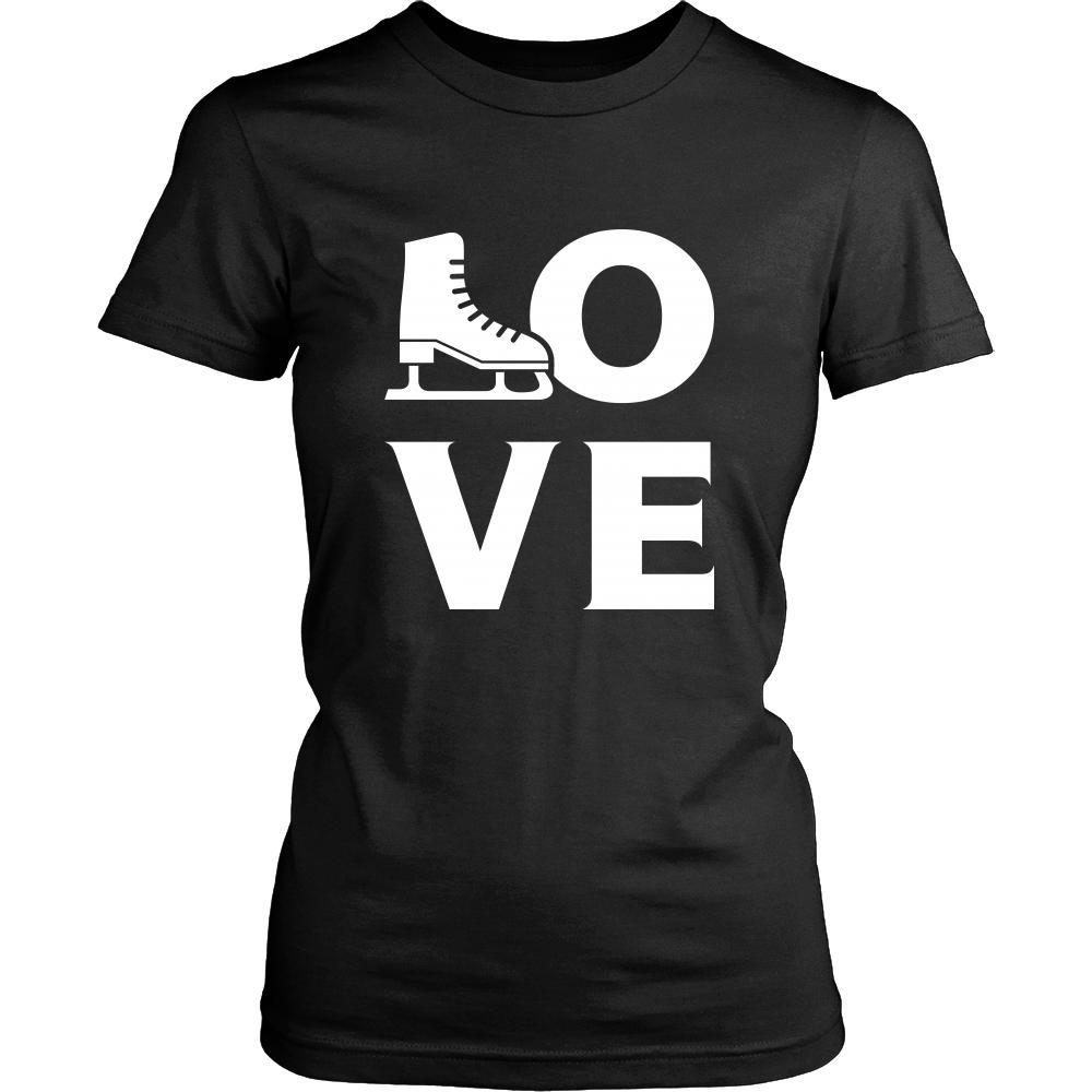 Ice skating - LOVE Ice skating - Skate Hobby Shirt-T-shirt-Teelime | shirts-hoodies-mugs