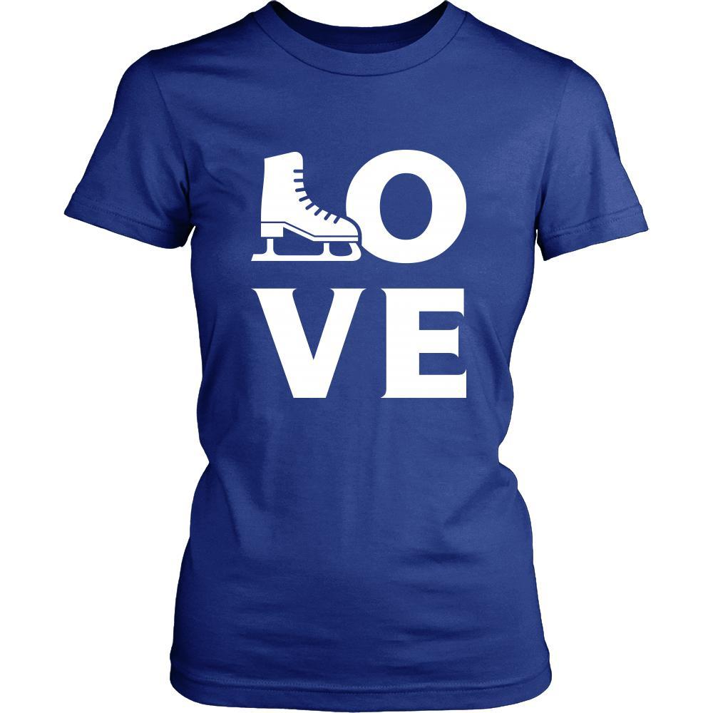 Ice skating - LOVE Ice skating - Skate Hobby Shirt-T-shirt-Teelime | shirts-hoodies-mugs